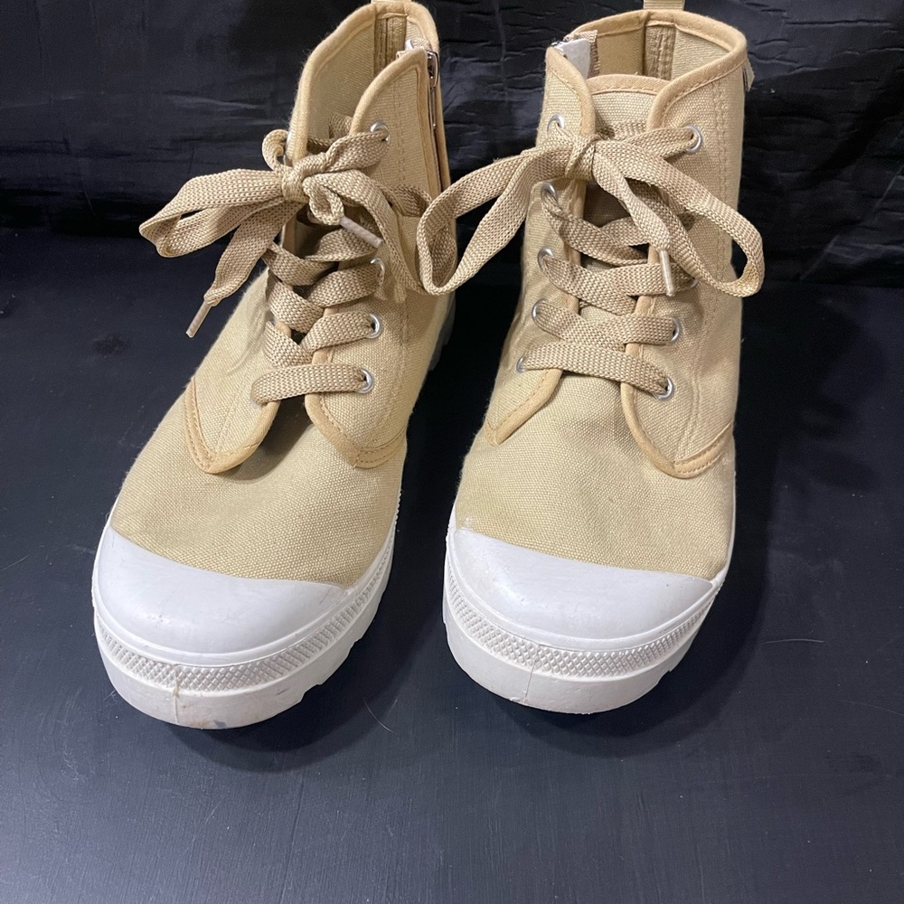 Tan Tommy Bahama High-Top Canvas Sneakers
